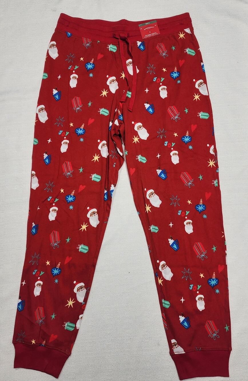 Wondershop christmas men's L pajamas pants length 41''